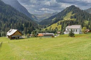 Dorf Baad, Kleinwalsertal, Vorarlberg, Österreich foto