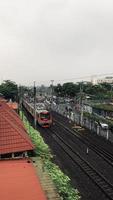 Elektrischer Zug von Indonesien foto