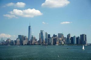 new york ansicht stadtbild von hudson river liberty island foto