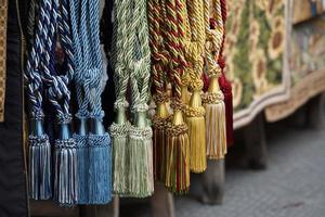 Quaste in vielen Farben auf dem Florentiner Markt foto