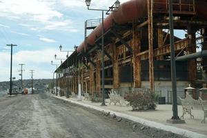 Verlassene Fabrik in Santa Rosalia, Mexiko foto