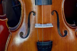 Violine Detail Nahaufnahme Instrument foto