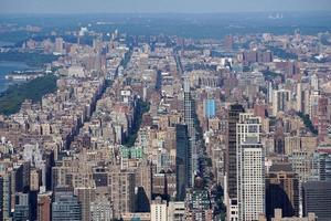 Luftpanorama von New York City foto