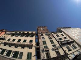 sottoripa genua historischer palast und gebäude in der altstadt foto