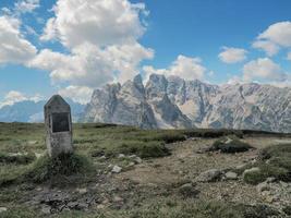 mount piana dolomiten berge erster weltkrieg pfade graben foxhole foto