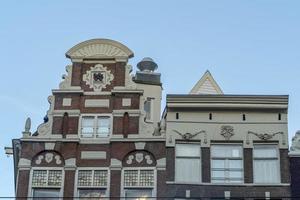 Gebäudedetail im Stadtzentrum von Amsterdam foto