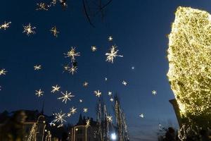 ljubljana hauptplatz weihnachtsbaum foto