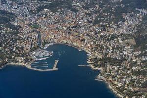 rapallo italien luftaufnahme foto