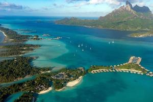 Bora Bora Luftbild Panorama foto