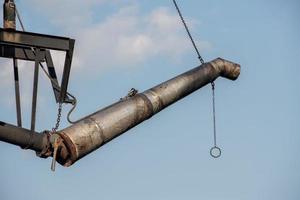 alte Dampfmaschine Eisenzug Wassertank foto