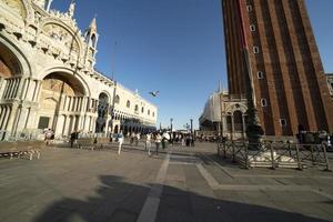 venedig, italien - 15. september 2019 - san marco ort voller touristen foto