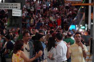 New York, USA - 25. Mai 2018 - Times Square voller Menschen foto