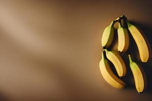 frische bananen draufsicht foto