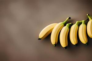 frische bananen draufsicht foto