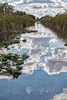 florida everglades blick auf die panoramalandschaft vom airboat aus foto