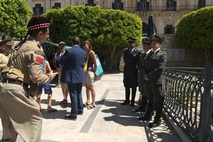 noto, italien - 30. juni 2019 - ii weltkrieg historisches gedenken an die operation husky foto