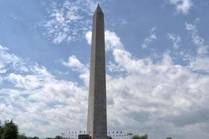 Washington Memorial Obelisk Denkmal in DC foto