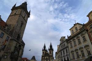 Prager alter quadratischer Glockenturm foto