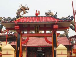 tegal, januar 2022. tek hay kiong tempel, ein gotteshaus für die chinesische gemeinschaft in tegal foto