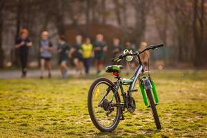 Fahrrad auf der Feldstraße foto