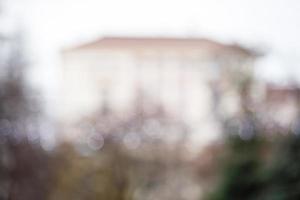 Unschärfe im Bürogebäude mit Bokeh hellem Hintergrund, foto