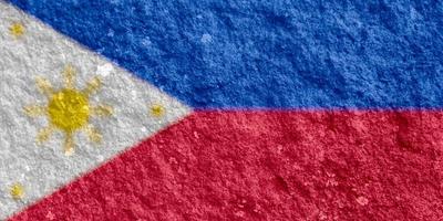 philippinische Flaggentextur als Hintergrund foto