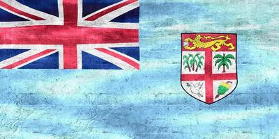 fidschi-flagge - realistische wehende stoffflagge foto
