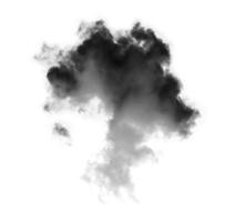 weiße Wolke isoliert auf weißem Hintergrund, Rauch texturiert, Pinseleffekt foto