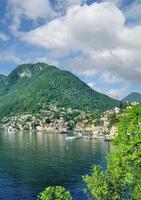 Dorf Colonno, Comer See, italienische Seenplatte, Lombardei, Italien foto