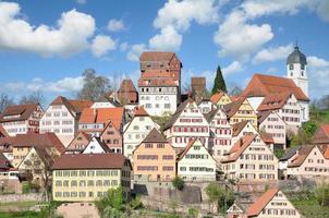 Stadt Altensteig, Schwarzwald, Deutschland foto