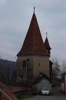 der turm der schuster in sighisoara in verschiedenen winkeln foto