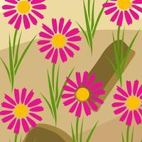 abstrakte Hintergrundblumendesignillustration foto