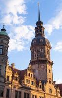 schöne architektur und kathedralen des zentralen teil der stadt dresden, deutschland. foto