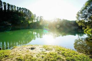 malerischen Blick auf den Fluss foto