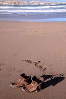 Blick auf einen Strand foto