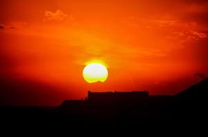 malerische Aussicht auf den Sonnenuntergang foto