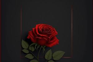 rote rosen hintergrunddesign für text, nachricht, zitate, valentinstag. foto