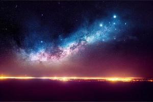 galaxie milchstraße sternenklare nacht im weltraumhintergrund. foto