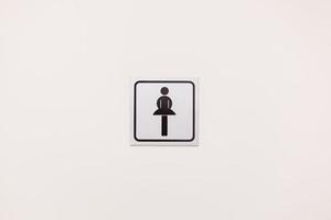 Toilettenschild für Frau foto