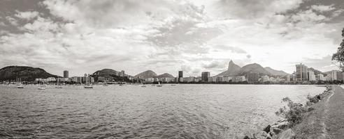 cristo redentor corcovado berg botafogo stadtbild rio de janeiro brasilien. foto