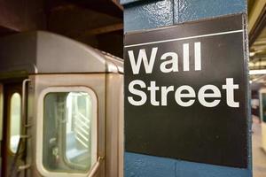 U-Bahnstation Wall Street, New York City foto