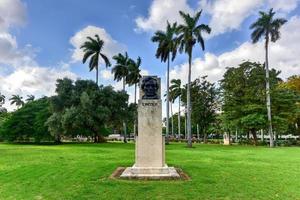 Abraham Lincoln Büste im American Fraternity Park in Havanna Kuba foto