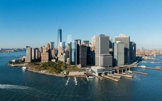 Luftaufnahme von Manhattan, New York foto
