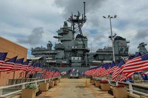 das schlachtschiff uss missouri foto