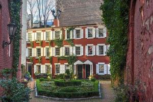 grove court, eine private enklave im viertel greenwich village in manhattan, new york city foto