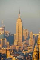 New York City 8. Dezember 2007 Skyline von New York City von Midtown Manhattan aus dem Finanzviertel foto