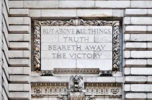 New York City Public Library Eingang in Manhattan foto