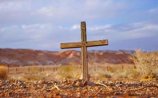 Kreuz in der Wüste foto