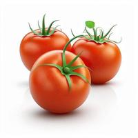 tomate auf weißem hintergrund generative ai foto