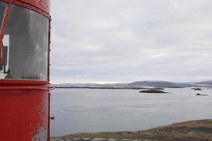 Leuchtturm in Island foto